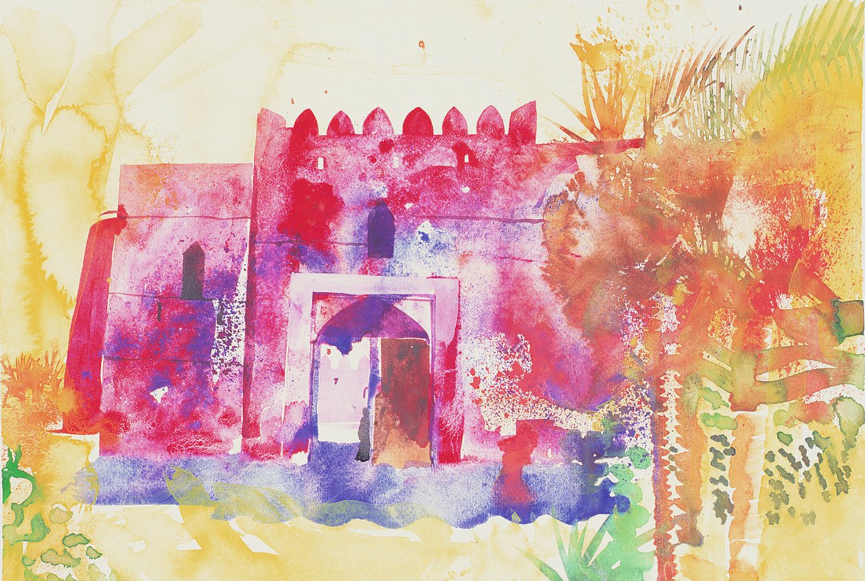 Jabreen falak, Omán, 2005 (akvarell) alkotó: Simon Fletcher