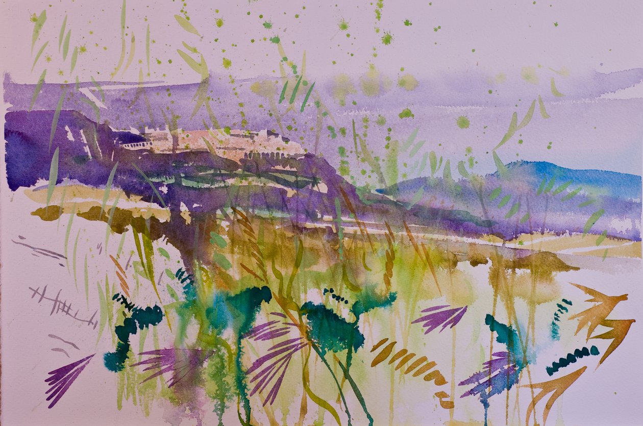 Montalcino (akvarell, papír) alkotó: Simon Fletcher