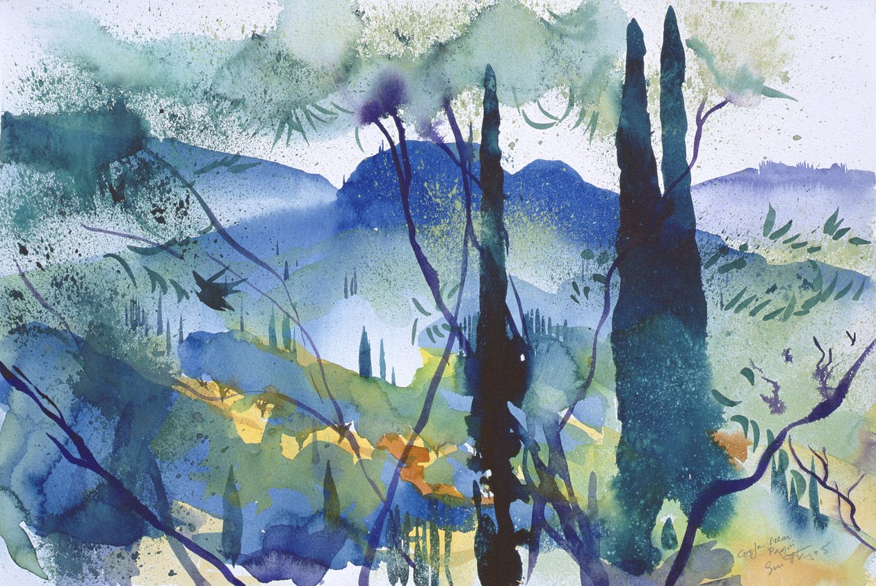 Pagoi közelében, Korfu, 2005 (akvarell) alkotó: Simon Fletcher