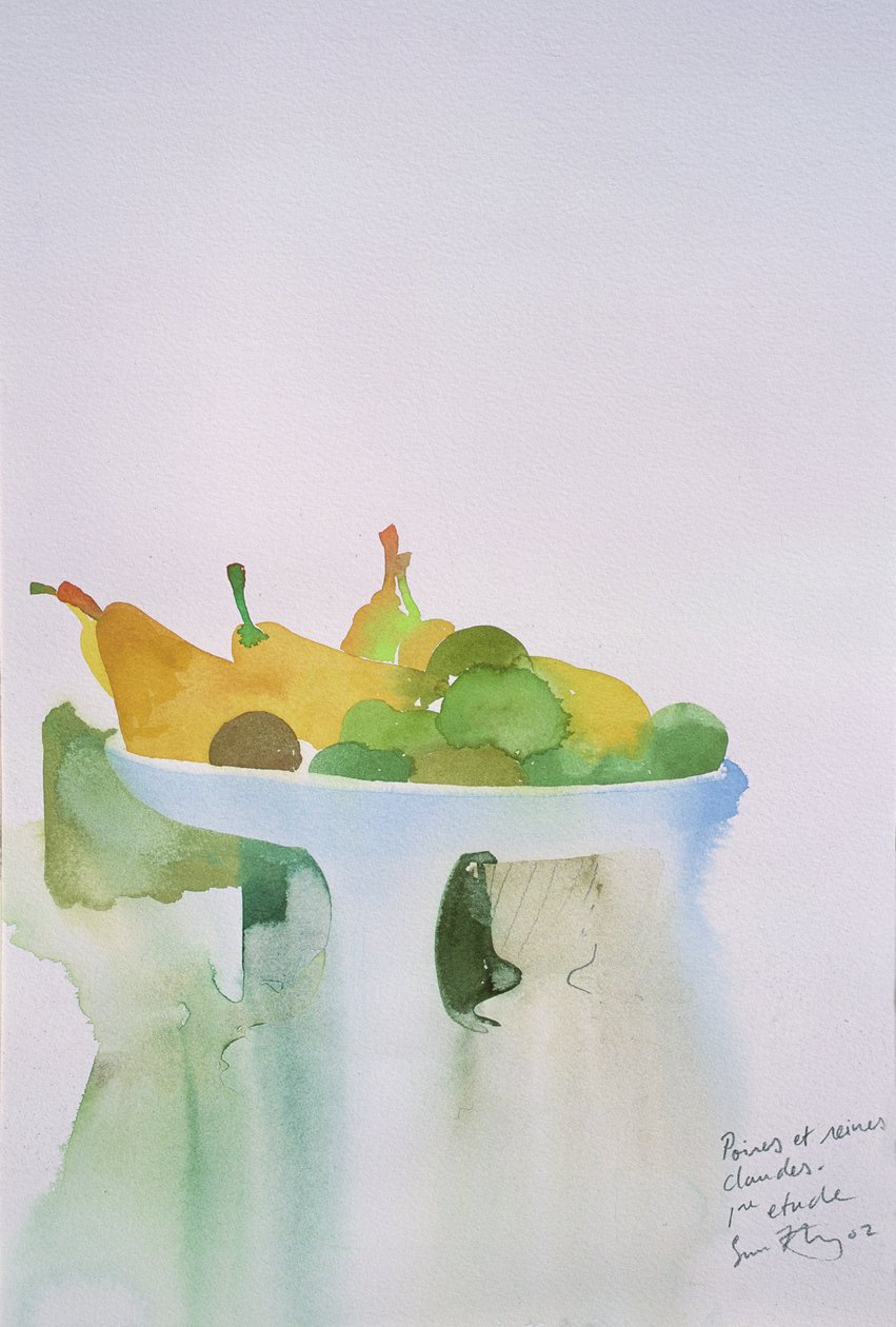 Poire, claudes queens I, 2002 (akvarell) alkotó: Simon Fletcher