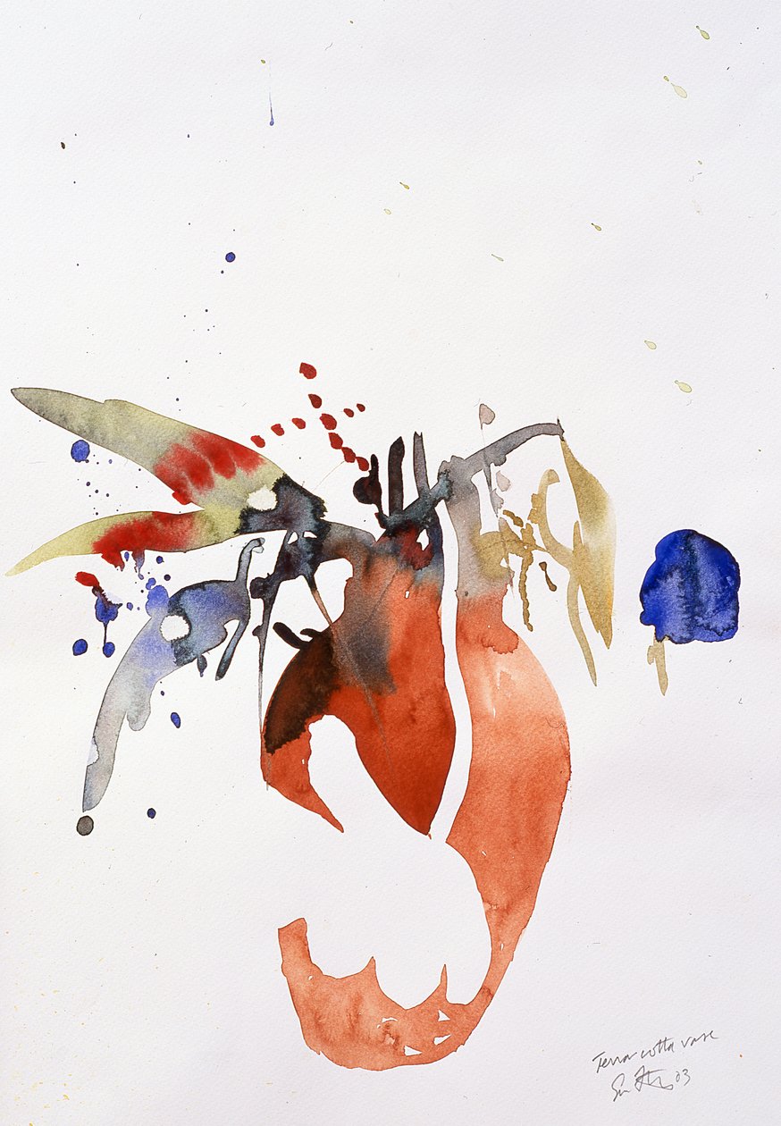 Terrakotta váza, 2003(akvarell) alkotó: Simon Fletcher