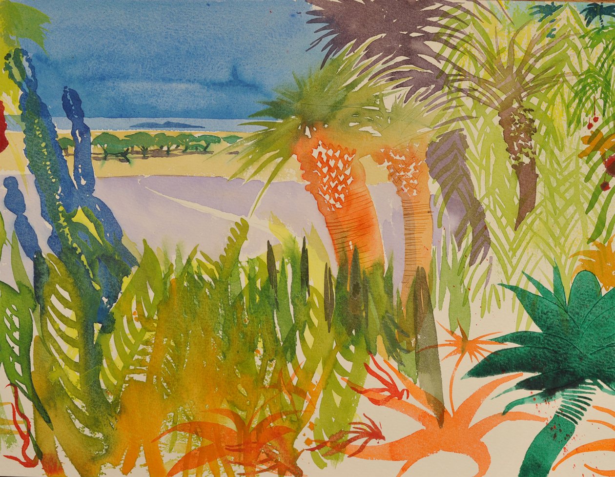 Trópusi kert 2, Mogador, 2016 (vizes hordozó) alkotó: Simon Fletcher