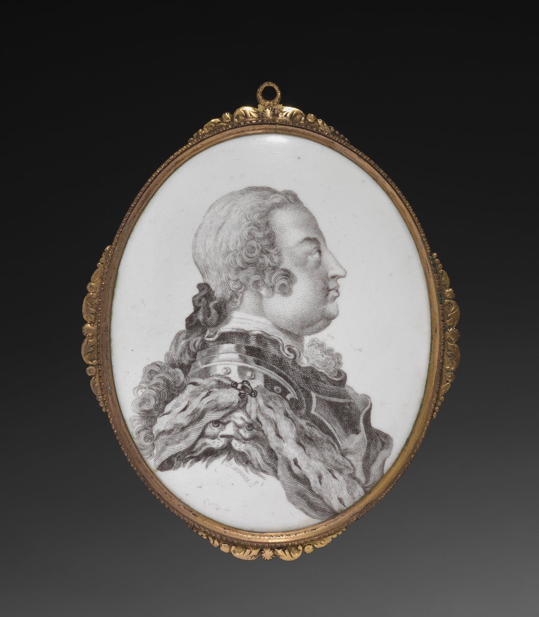 Ovális plakett, Cumberland hercege, c. 1755. alkotó: Simon Francois Ravenet
