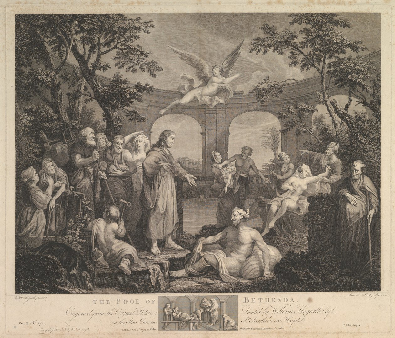 The Pool of Bethesda St. John, 5. fejezet, 1772. február 24 alkotó: Simon Francois Ravenet