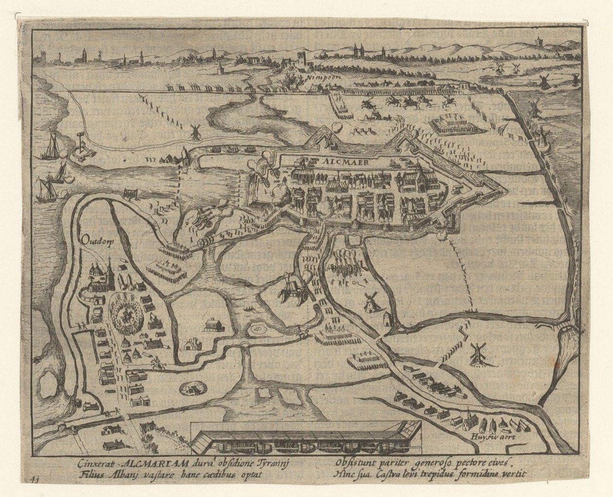 Alkmaar ostroma, 1573 alkotó: Simon Frisius