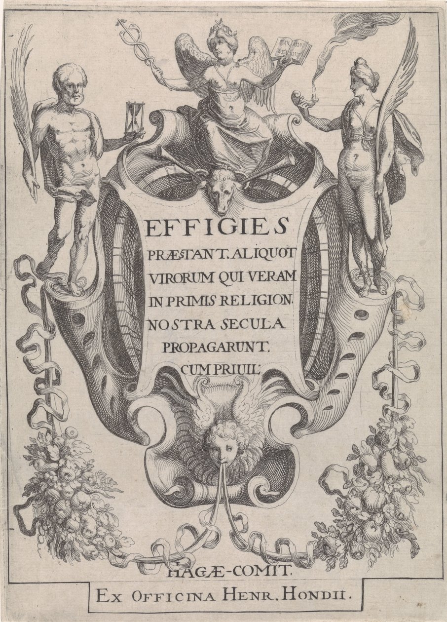 Kazetta figurás girlandokkal alkotó: Simon Frisius