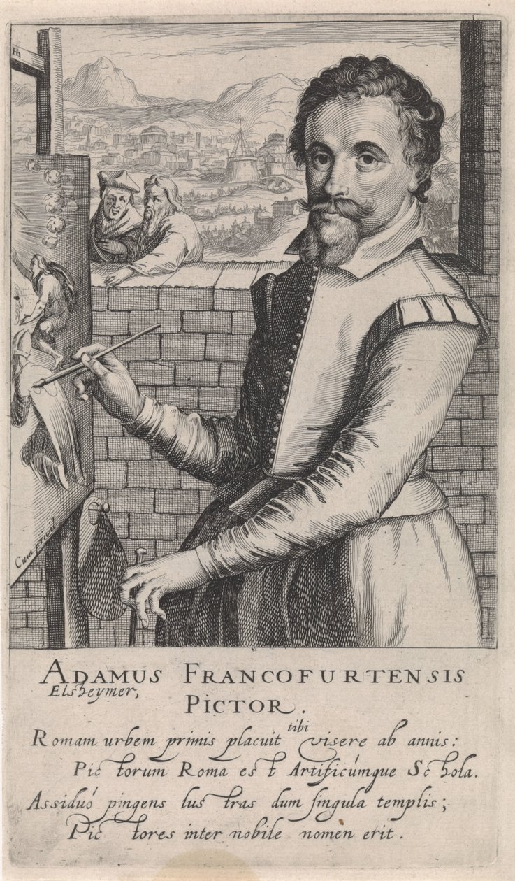 Adam Elsheimer portréja alkotó: Simon Frisius