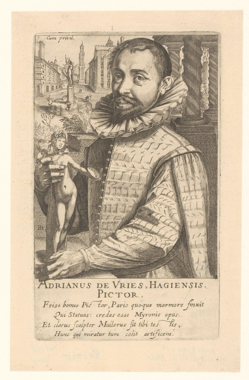 Adriaen de Vries portréja alkotó: Simon Frisius
