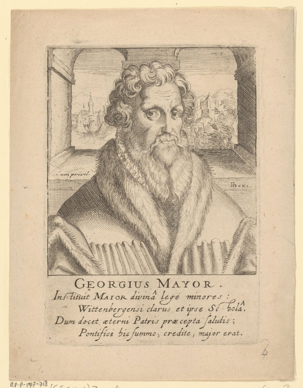 Georg Major portréja alkotó: Simon Frisius