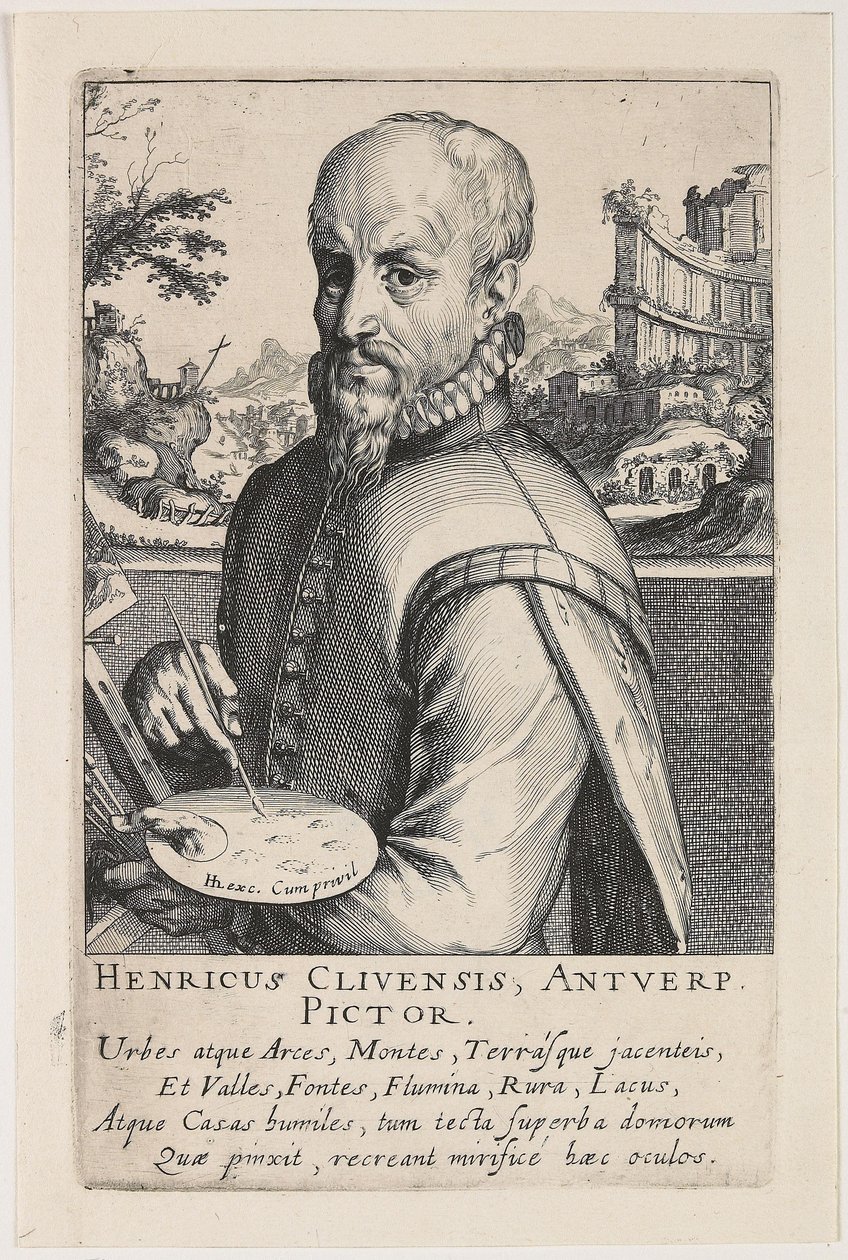 Hendrik van Cleef portréja alkotó: Simon Frisius