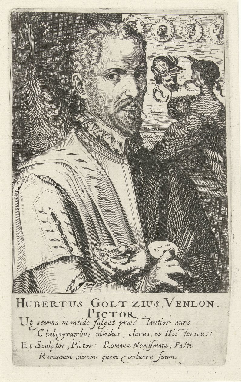 Hubert Goltzius portréja alkotó: Simon Frisius