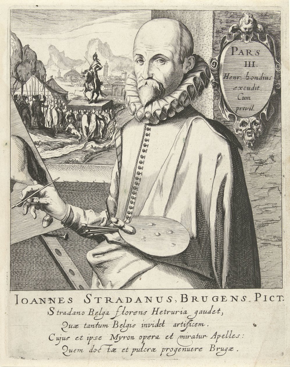 Jan van der Straet portréja alkotó: Simon Frisius