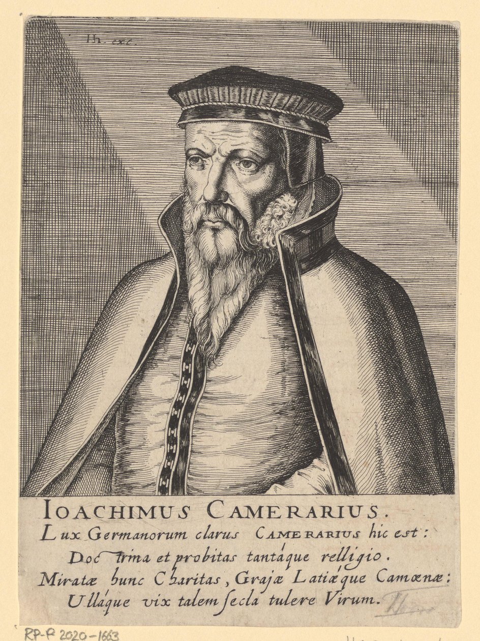 Joachim Camerarius I. portréja alkotó: Simon Frisius