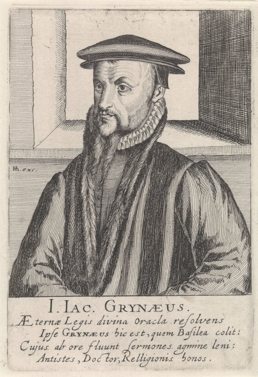 Johann-Jacob Grynaeus portréja alkotó: Simon Frisius