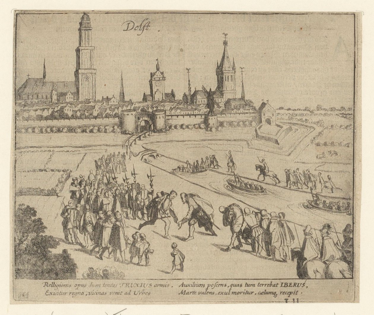 Truchsess fogadására kerül sor Delftben, 1584 alkotó: Simon Frisius