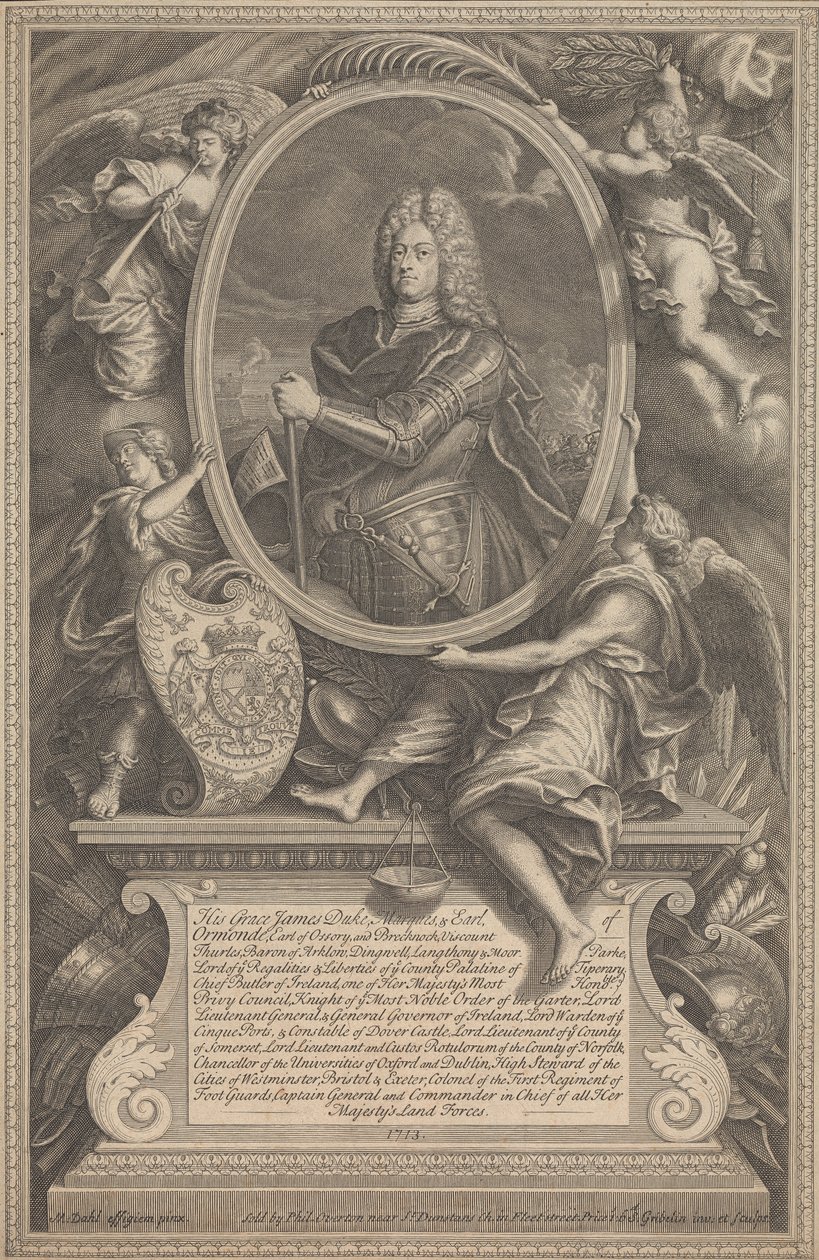 Sir James Butler, Ormonde 2. hercege alkotó: Simon Gribelin