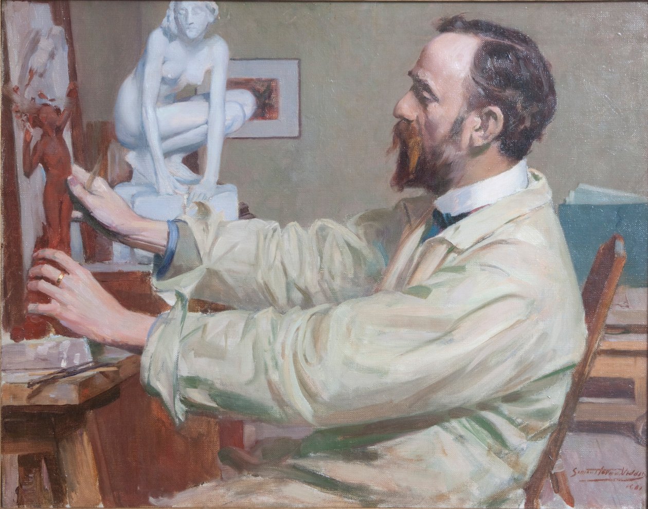 "Sir William Goscombe John", 1860-1952, 1900-as évek alkotó: Simon Harmon Vedder