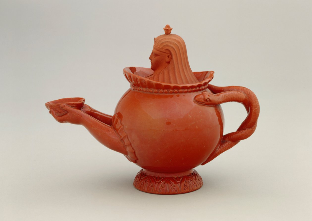 Egyiptomi teáskanna, 1793 után (kerámia) alkotó: Simon Henrich Steitz