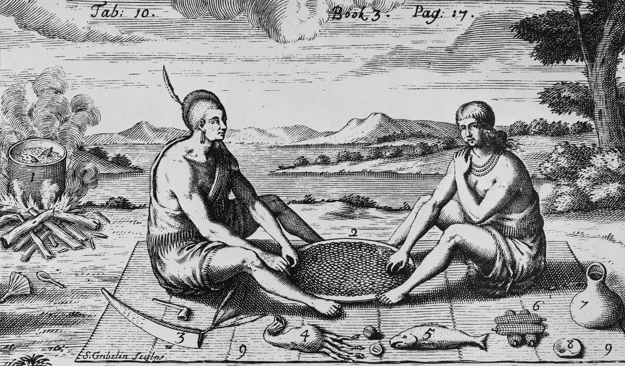 Egy férfi és a felesége vacsoránál, 1705 alkotó: Simon II Gribelin