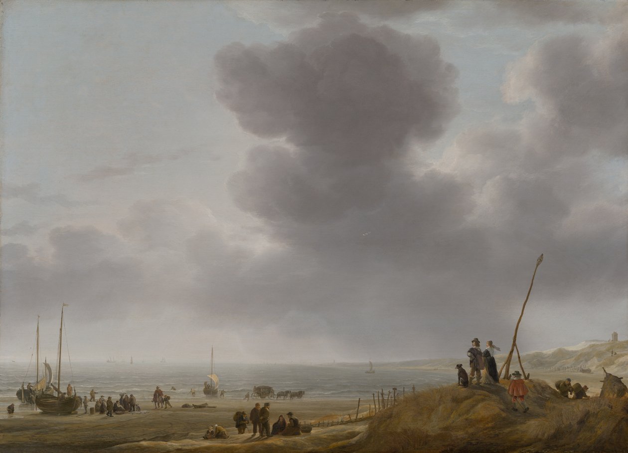 Beach View, 1643 alkotó: Simon Jacobsz. Vlieger