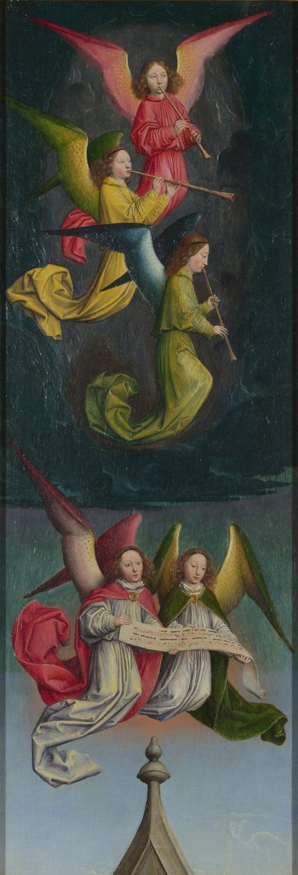 Angyalkórus a Szent Bertin-oltárról, 1459 körül alkotó: Simon Marmion