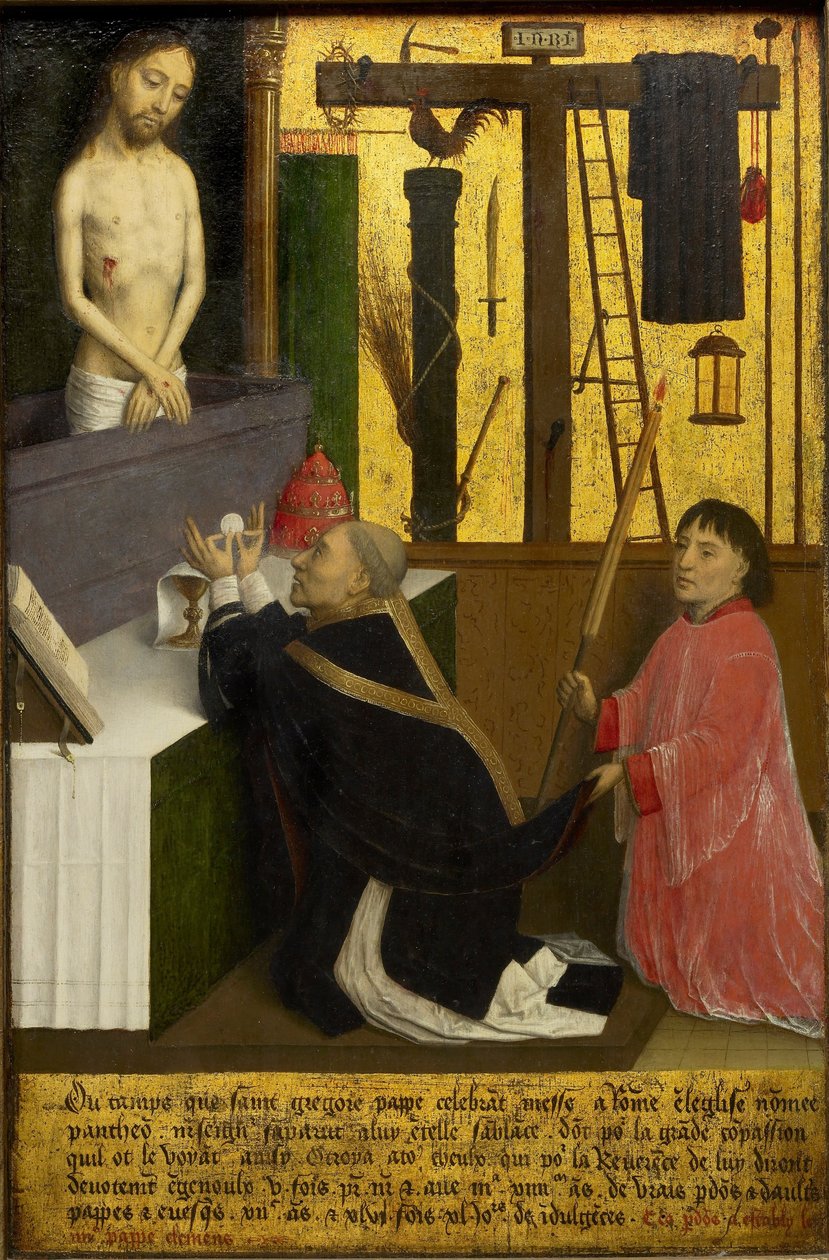 Szent Gergely mise - Marmion, Simon (kb. 1425-1489) - kb 1460 - Olaj, fa - 45,1x29,4 - Ontariói Művészeti Galéria alkotó: Simon Marmion
