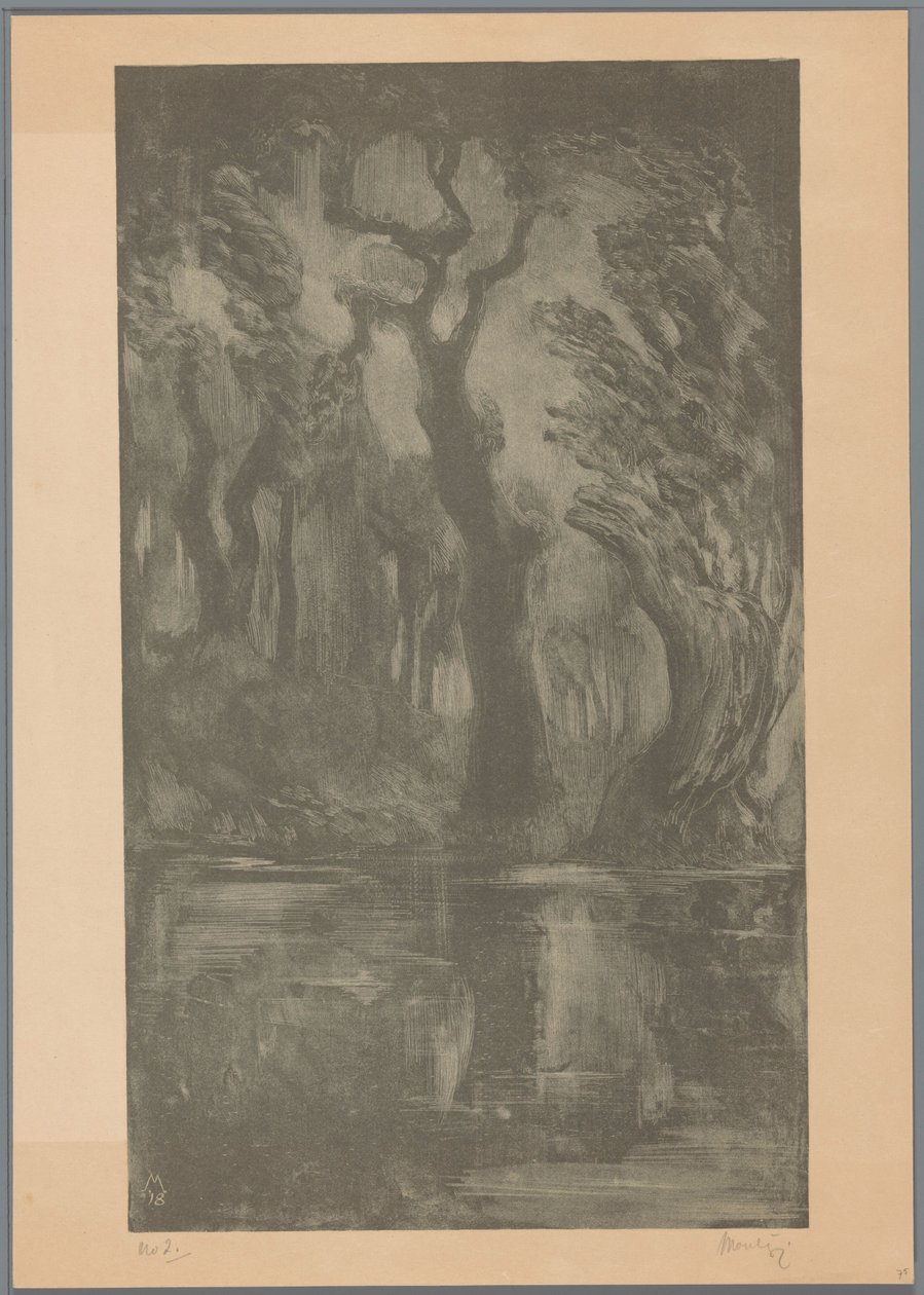Víz az erdőben Álomerdő (eredeti cím) alkotó: Simon Moulijn (signed by artist)
