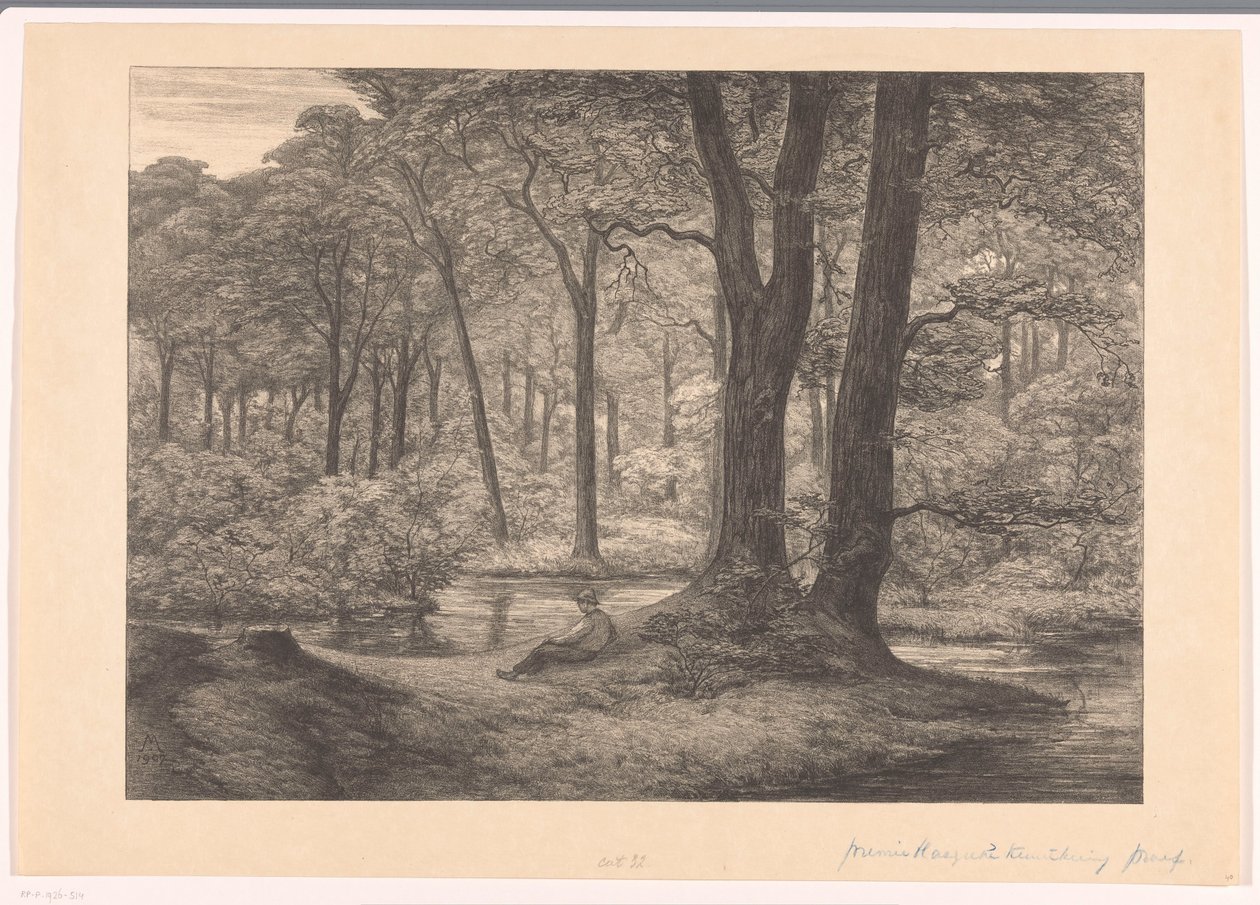 Kilátás a Hunnenschanokra a Veluwe-n The Hunnenshang (eredeti cím) alkotó: Simon Moulijn