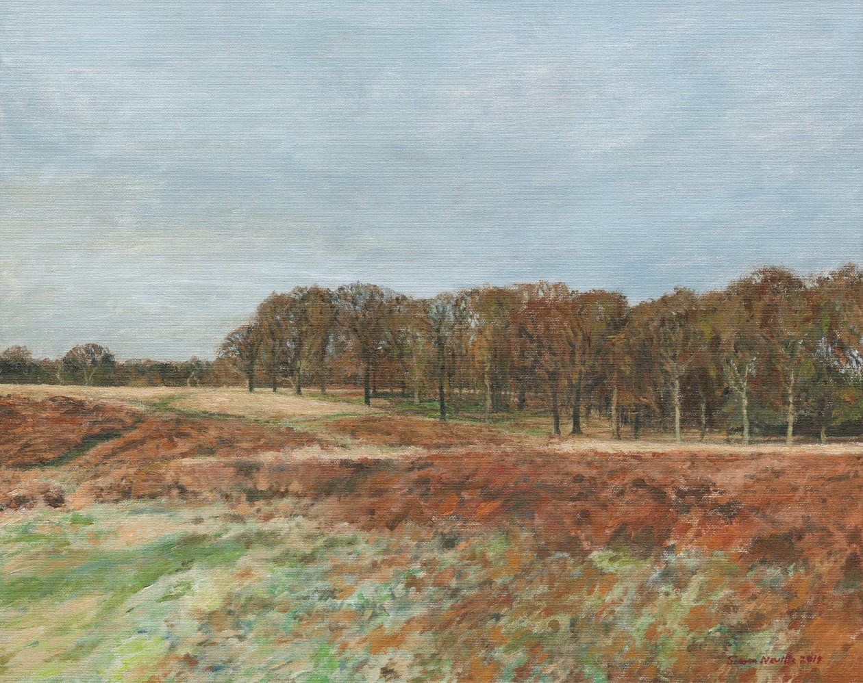 Richmond Park, 2019 (olaj, vászon) alkotó: Simon Neville
