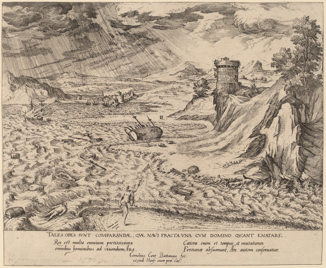 A Hajótörés alkotó: Simon Novellanus after Cornelis Cort