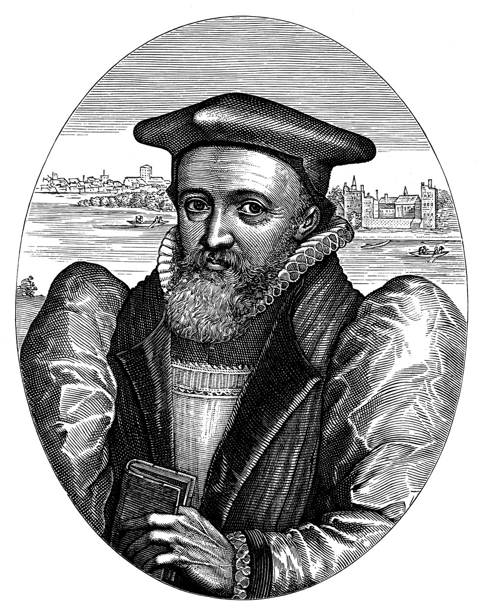 George Abbott 1562-1633, angol pap és Canterbury érseke, XVII. alkotó: Simon Pass
