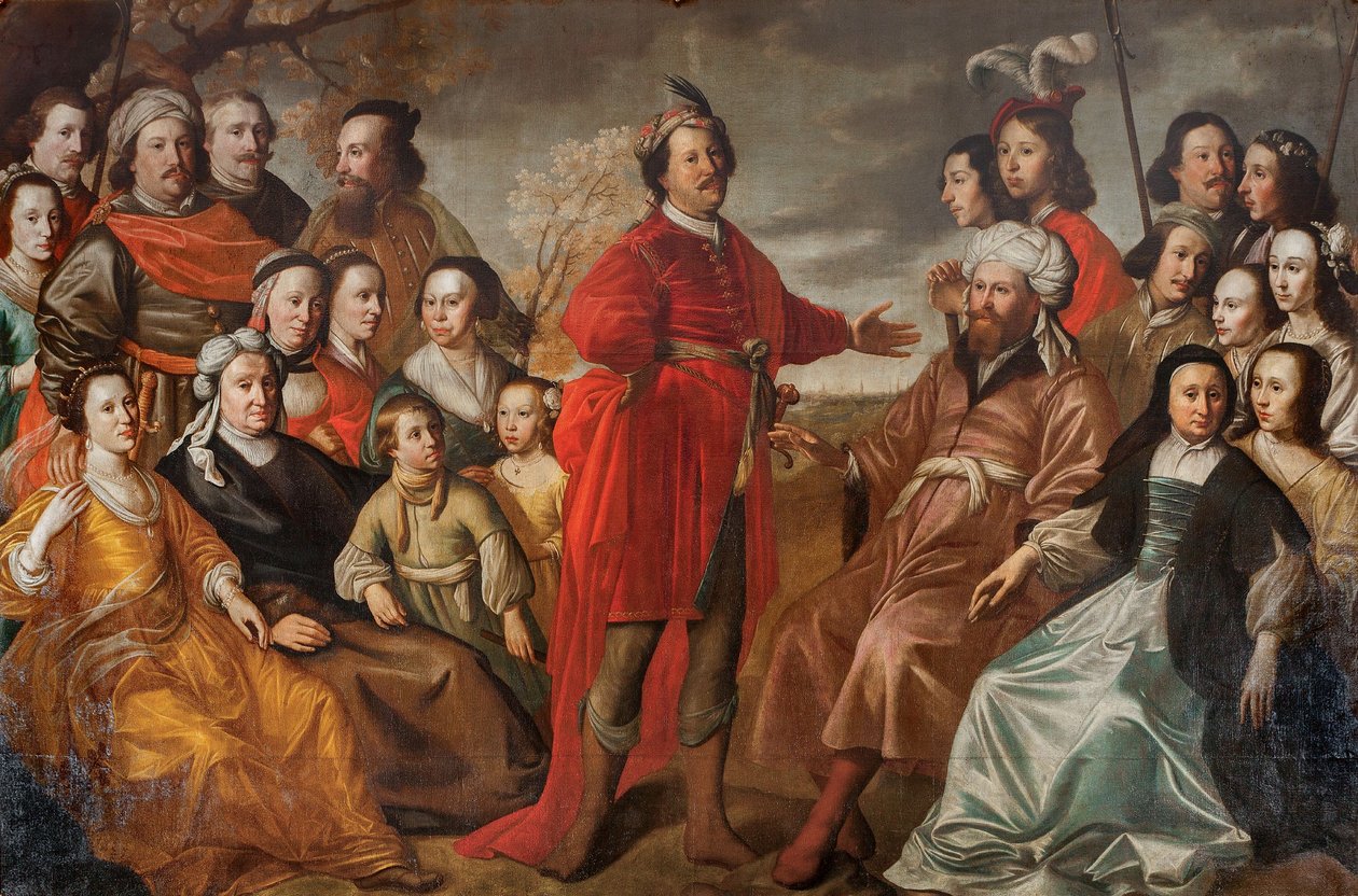 Az úgynevezett Gröning családi portré, 1663 körül (olaj, vászon) alkotó: Simon Peter Tilemann
