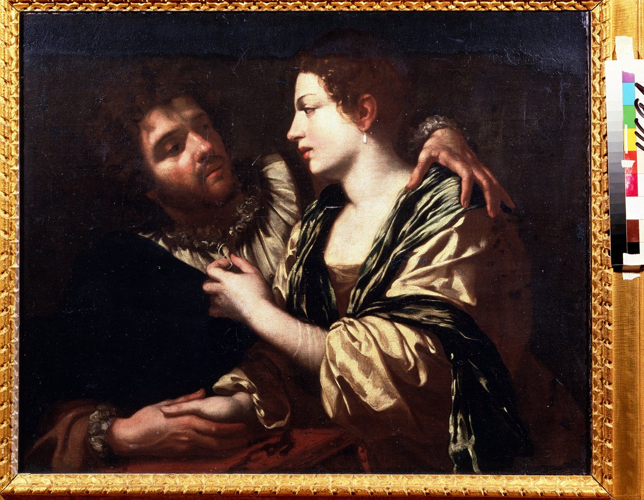 Szerelmesek. Simon Vouet (1590-1649) festménye. Olaj, vászon, 82 x 100 cm alkotó: Simon Vouet