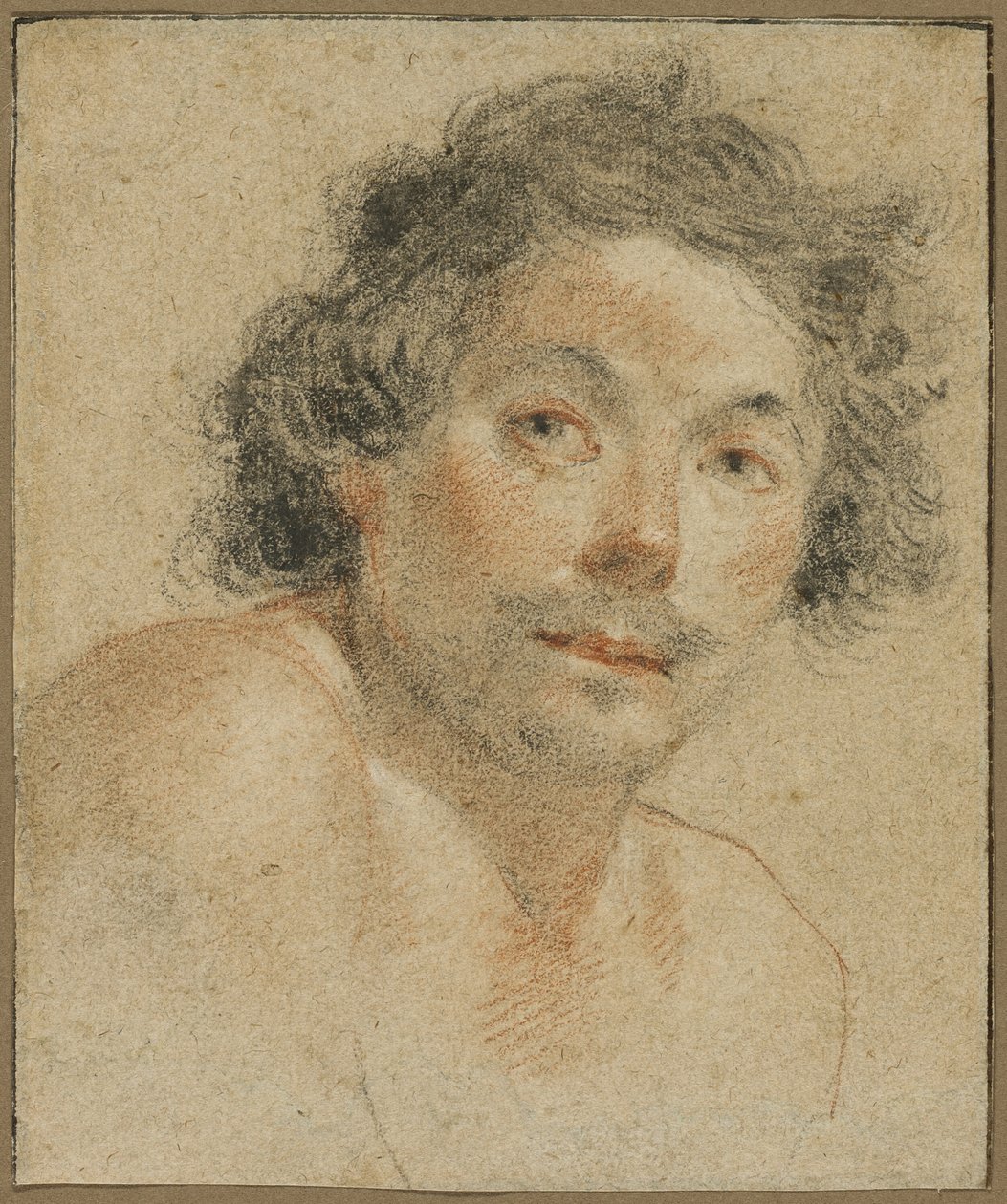 Egy fiatal férfi mellszobra portréja alkotó: Simon Vouet
