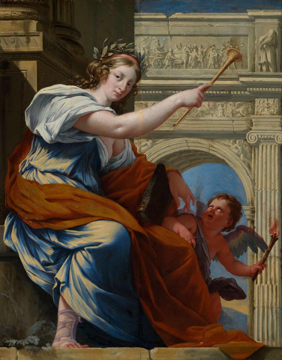 Kleió múzsa alkotó: Simon Vouet
