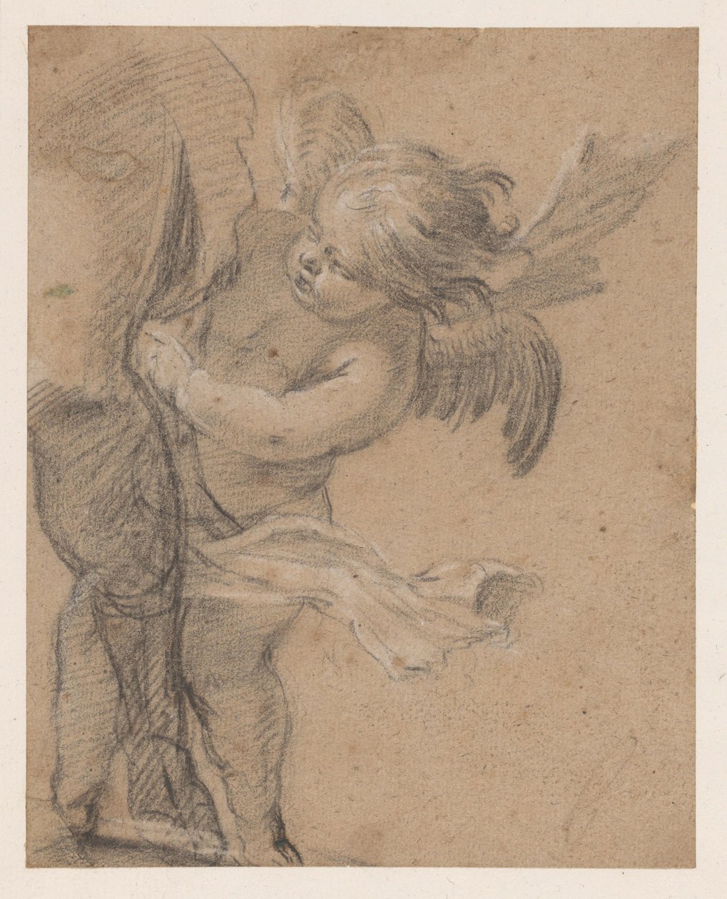 Angyal Szent Rókus lábánál alkotó: Simon Vouet
