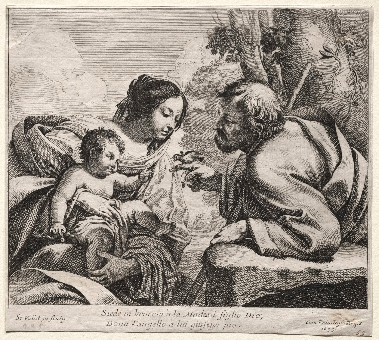 Szent Család alkotó: Simon Vouet