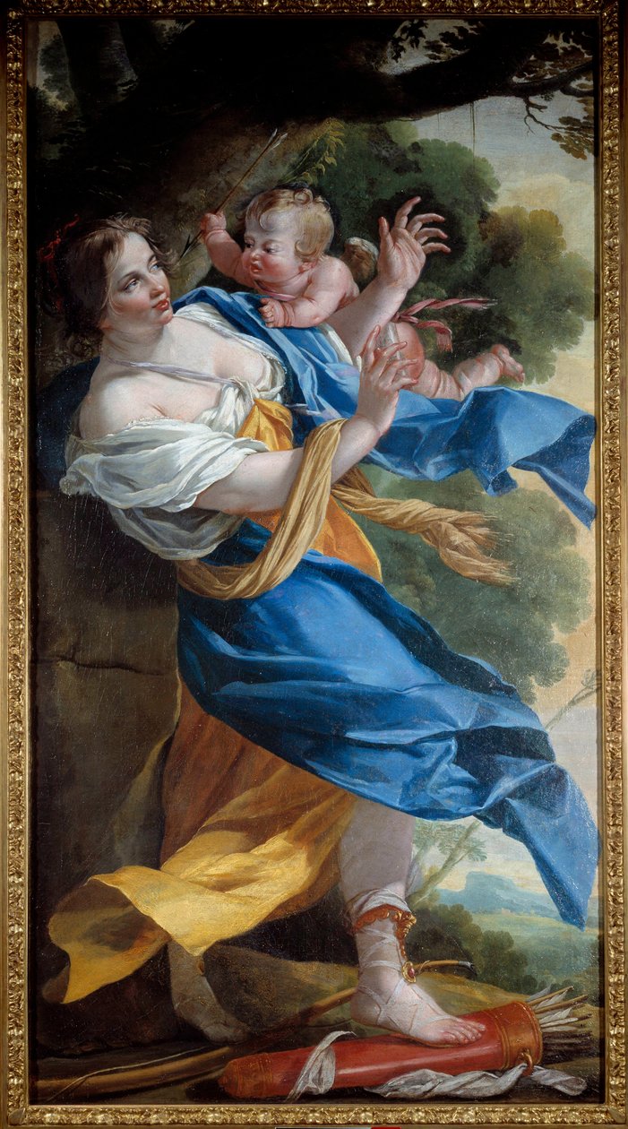 Simon Vouet (1590-1649) Szerelem bosszúja festménye 1634 V. 1,87x1,37 m Nancy, Szépművészeti Múzeum alkotó: Simon Vouet