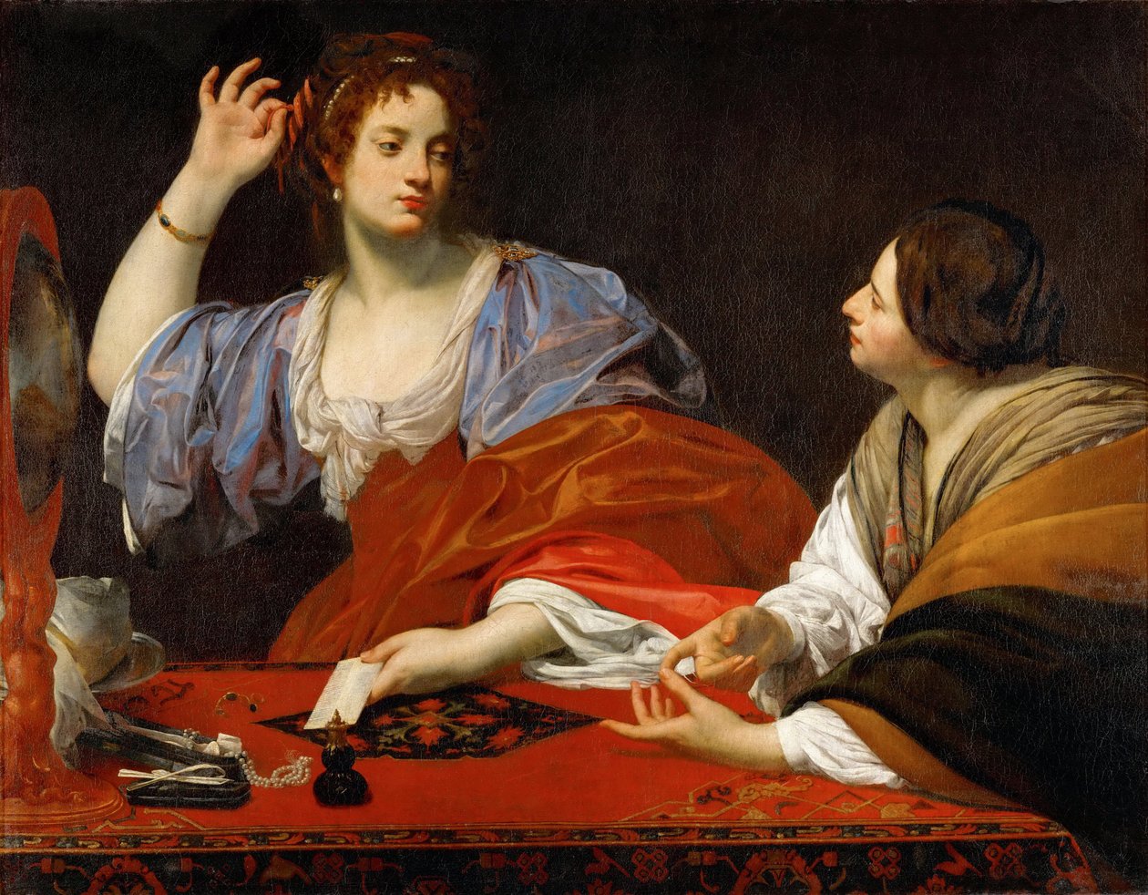 Martha hiú nővérét, Mária Magdolnát hibáztatja – Simon Vouet (1590-1649). Olaj, vászon, c. 1621. Mérete : 110x140 cm. Művészettörténeti Múzeum, Vienne alkotó: Simon Vouet