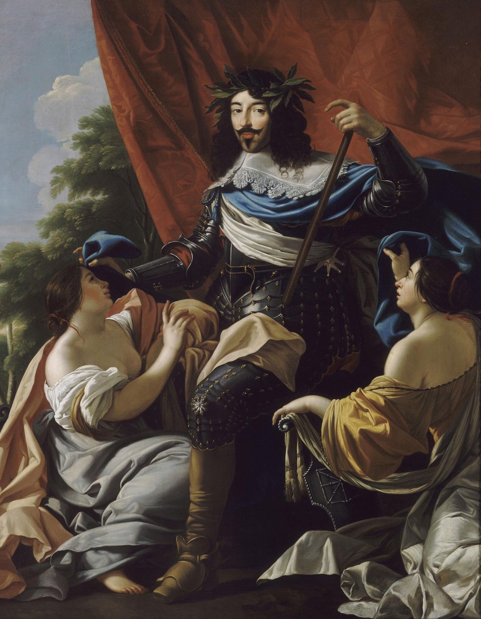 XIII. Lajos francia portré 1601-1643 alkotó: Simon, Vouet