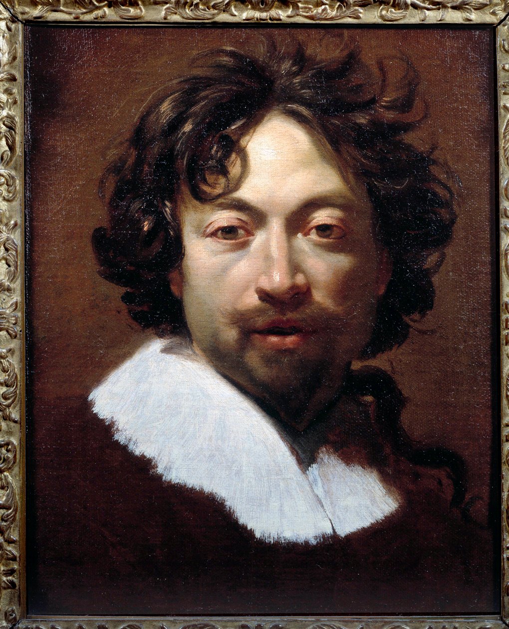 Simon Vouet (1590-1649) önarcképfestménye, 1626-1627 körül, 45x36 cm, Lyon, Szépművészeti Múzeum alkotó: Simon Vouet
