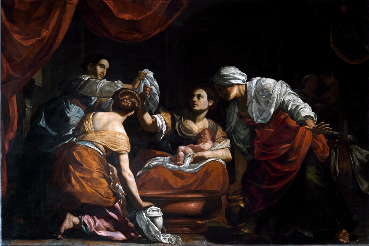 A Szűz születése (olaj, vászon alkotó: Simon Vouet