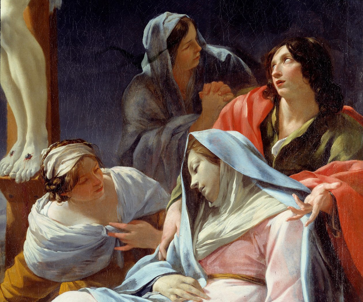 A keresztre feszítés, részlet: Az elájult szűz. Simon Vouet (1590-1649) festménye alkotó: Simon Vouet