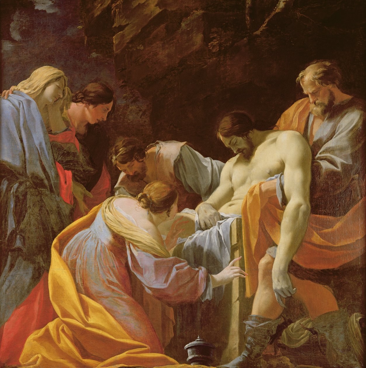 Krisztus temetése alkotó: Simon Vouet