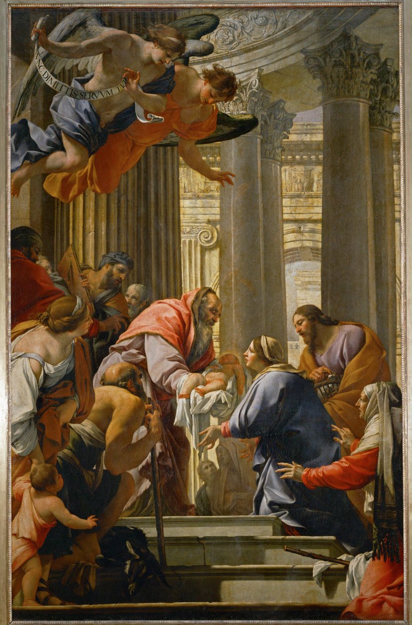 A bemutató a templomban alkotó: Simon Vouet