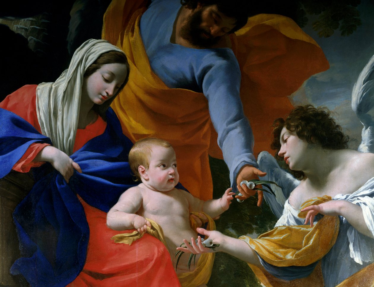 A Szent Család többi része Részlet. Simon Vouet (1590-1649) festménye 1639 Grenoble, Musee des Beaux Arts alkotó: Simon Vouet