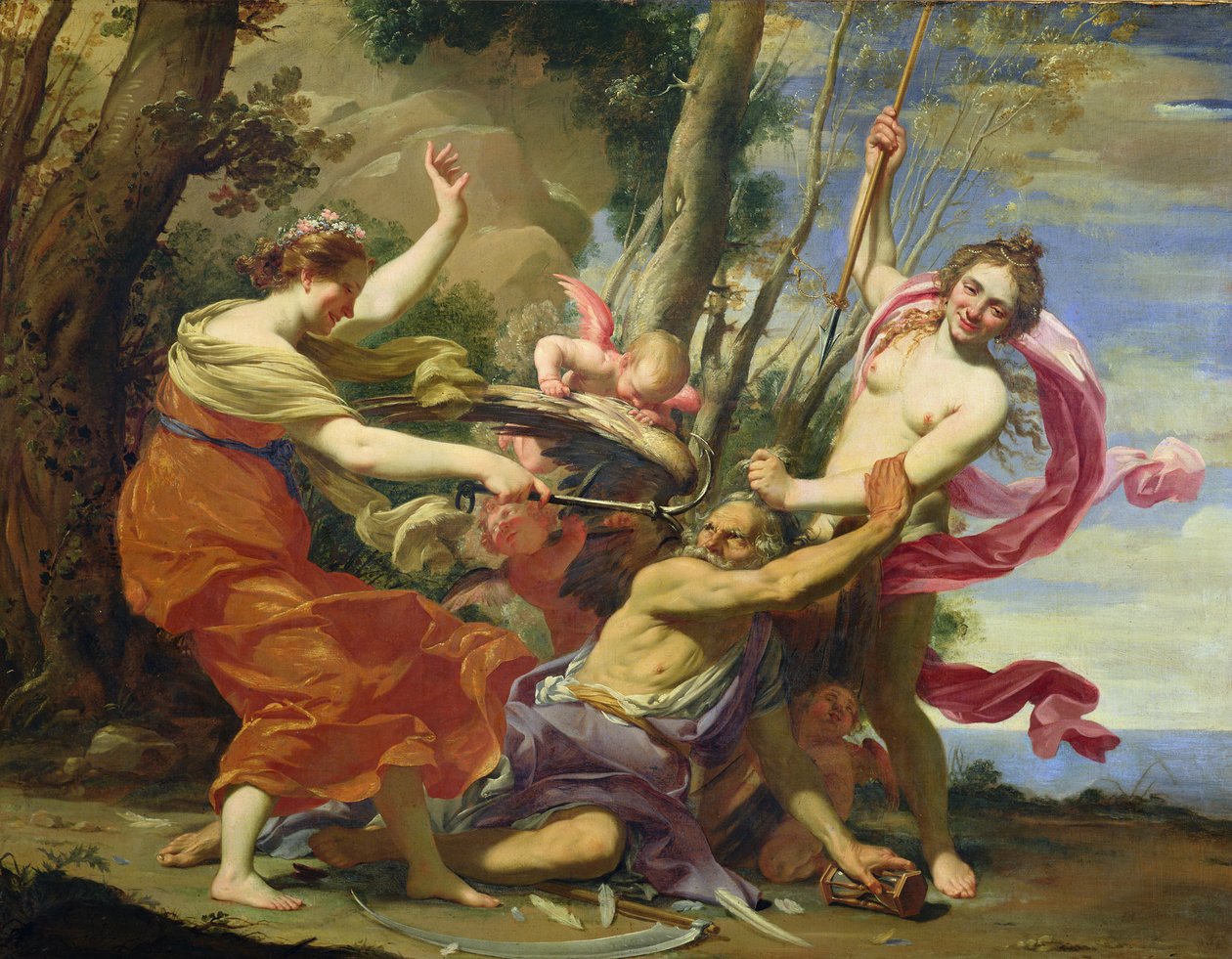 A fiatalság és a szépség által legyőzött idő alkotó: Simon Vouet