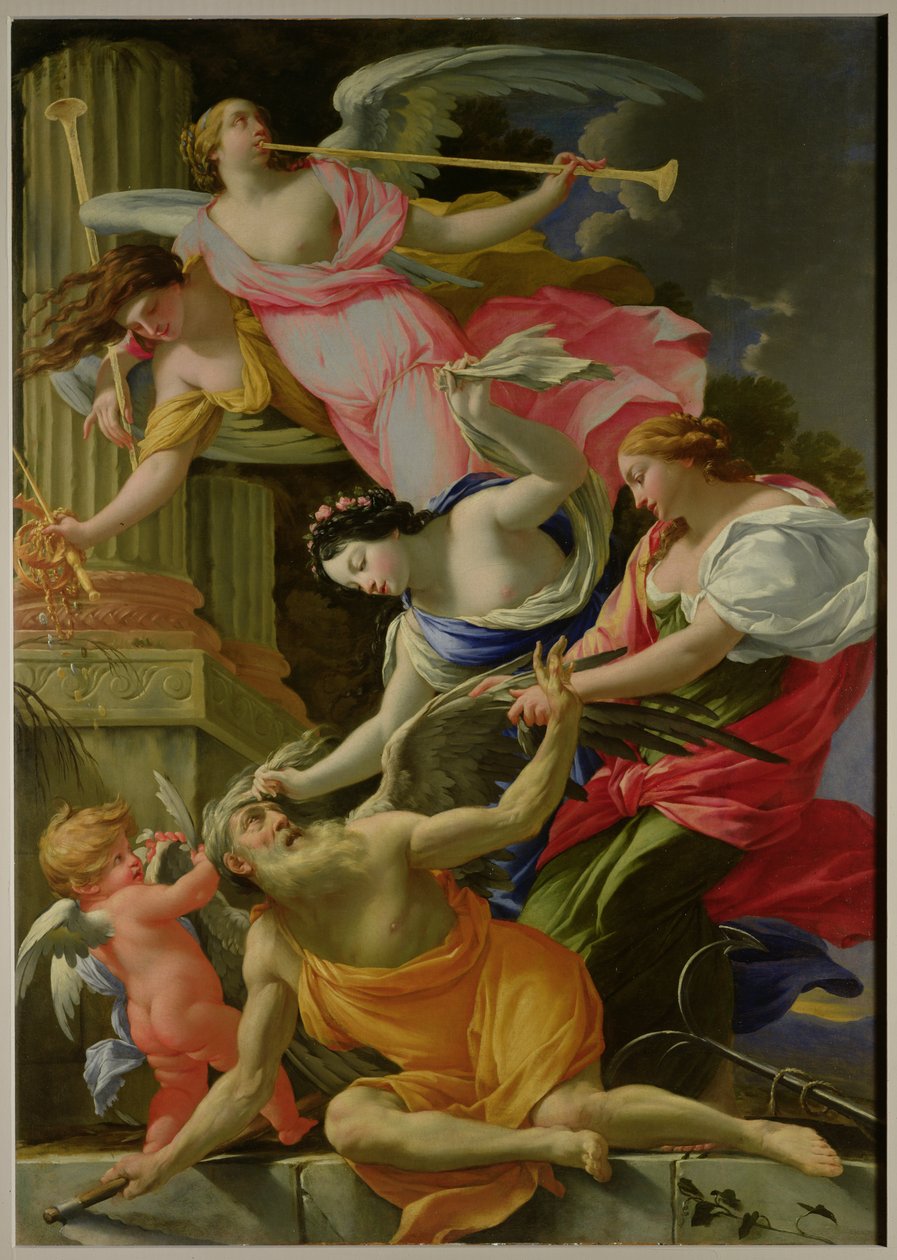 A szerelem által legyőzött idő, a Vénusz és a remény, 1645-46 körül alkotó: Simon Vouet