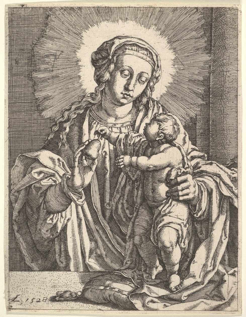 Szűz és Gyermek. alkotó: Simon Wynhoutsz Frisius