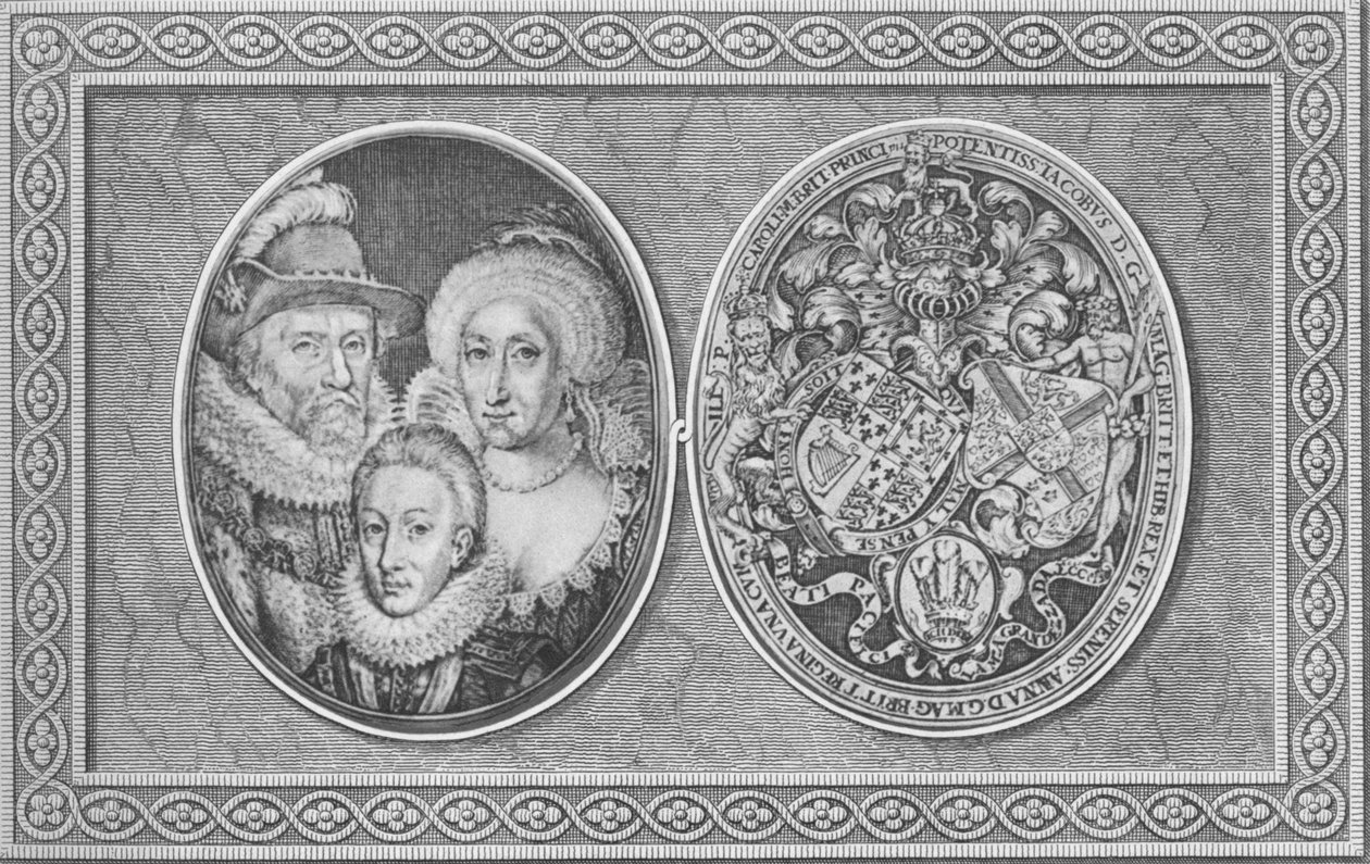 James I. Anne dán és Henrik walesi herceg, 1612, 1904 alkotó: Simon de Passe